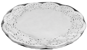 Papírová krajka dekorativní 34 cm kulatá