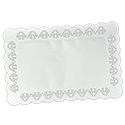 Papírová krajka dekorativní 25x38 cm hranatá