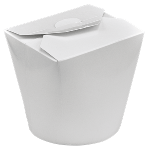 Papírový box na jídlo 450 ml bílý