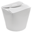 Papírový box na jídlo 750 ml bílý