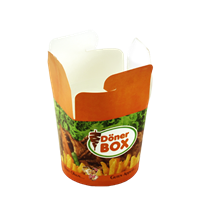 Papírový box na jídlo 750 ml potisk
