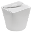 Papírový box na jídlo 900 ml bílý