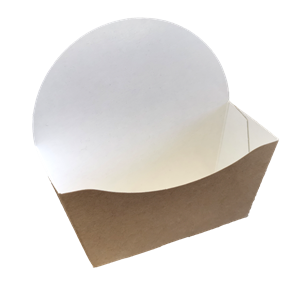 Papírová kapsa na bagel 120x46x60/120 mm hnědá