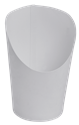Papírový kornout na hranolky 350 ml bílý