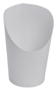 Papírový kornout na hranolky 350 ml bílý