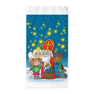 Celofánový sáček (tatrafán) 20x39 cm Mikuláš hvězdy
