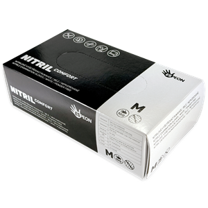 Nitrilové rukavice jednorázové ochranné vel. M bílé