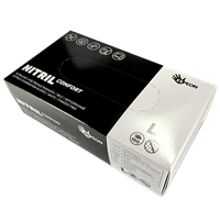 Nitrilové rukavice jednorázové ochranné vel. L bílé