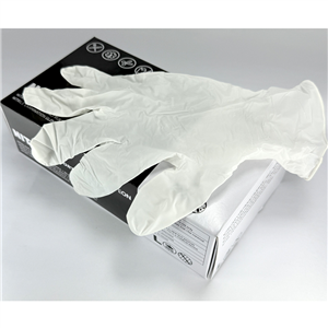 Nitrilové rukavice jednorázové ochranné vel. L bílé