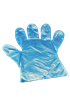 Jednorázové mikrotenové rukavice HDPE odtrhávací modré