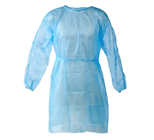 Plášť jednorázový z netkané textilie barevný