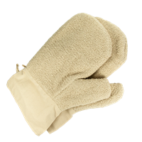 Pekařské rukavice 30 cm béžové (2 ks)