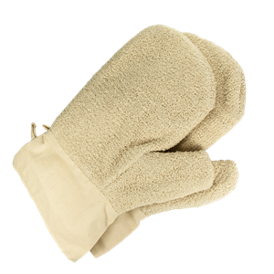 Pekařské rukavice 30 cm béžové (2 ks)