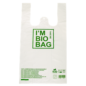 Taška BIO kompostovatelná 28+14x48 cm