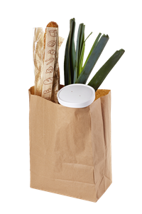 Papírový sáček EKO 22x12x29 cm hnědý