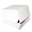 Hamburger box / krabička EKO na hamburger 110x110x90 mm bílý