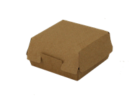 Hamburger box / krabička EKO na hamburger 115x115x60 mm kraft ideal pack®