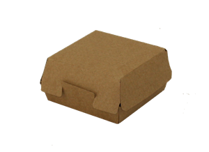 Hamburger box / krabička EKO na hamburger 115x115x60 mm kraft ideal pack®