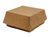 Hamburger box / krabička EKO na hamburger 120x120x70 mm hnědý