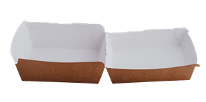 Hamburger box / krabička EKO na hamburger 120x120x70 mm hnědý