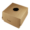 Hamburger box / krabička EKO na hamburger 135x135x100 mm hnědý
