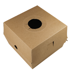 Hamburger box / krabička EKO na hamburger 135x135x100 mm hnědý