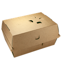 Hamburger box / krabička EKO na hamburger 190x130x100 mm s přepážkou kraft