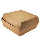 Hamburger box / krabička EKO na hamburger 140x140x70 mm kraft ideal pack®
