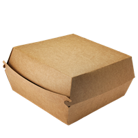 Hamburger box / krabička EKO na hamburger 140x140x70 mm kraft ideal pack®