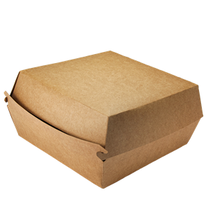 Hamburger box / krabička EKO na hamburger 140x140x70 mm kraft ideal pack®