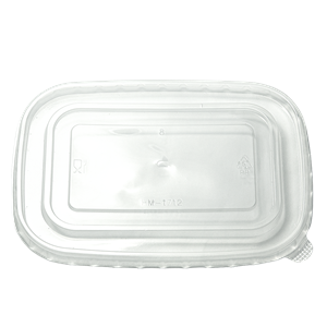 Plastové víčko PP na misku EKO na salát 168x120 mm transparentní oválné ideal pack®