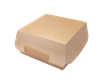Hamburger box / krabička EKO na hamburger 140x140x70 mm hnědý ideal pack®