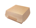 Hamburger box / krabička EKO na hamburger 140x140x70 mm hnědý ideal pack®