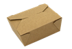 Papírový box EKO na jídlo 215x160x65 mm kraft s chlopněmi 2000 ml