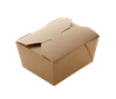 Papírový box EKO na jídlo 168x132x53 mm hnědý s chlopněmi 900 ml