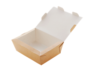 Papírový box EKO na jídlo 190x150x50 mm hnědý 1000 ml