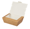 Papírový box EKO na jídlo 190x150x50 mm hnědý 1000 ml