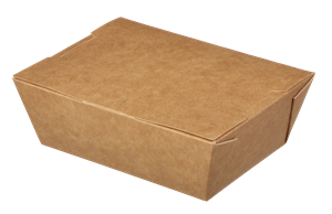 Papírový box EKO na jídlo 190x150x50 mm hnědý 1000 ml