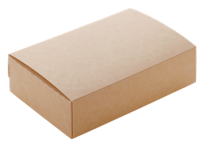 Papírový box EKO na jídlo 120x85x50 mm hnědý 500 ml ideal pack®
