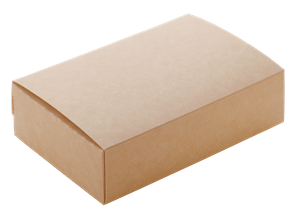 Papírový box EKO na jídlo 165x115x45 mm hnědý 700 ml