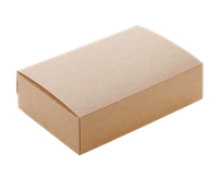 Papírový box EKO na jídlo 215x165x55 mm hnědý 1900 ml ideal pack®