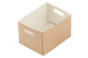 Papírová miska EKO na hranolky / fast food 70x100x60 mm hnědá ideal pack®