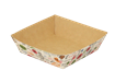 Papírová miska EKO na hranolky / fast food 139x139x42 mm s potiskem
