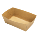 Papírová miska EKO na hranolky / fast food 100x60x40 mm kraft