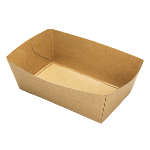 Papírová miska EKO na hranolky / fast food 100x60x40 mm kraft
