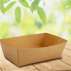 Papírová miska EKO na hranolky / fast food 100x60x40 mm kraft