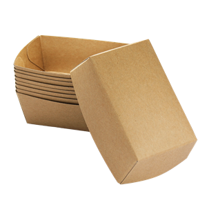 Papírová miska EKO na hranolky / fast food 100x60x40 mm kraft