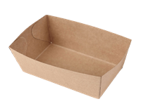 Papírová miska EKO na hranolky / fast food 135x110x45 mm kraft