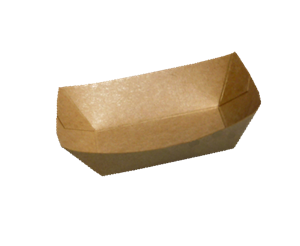 Papírová miska EKO na hranolky / fast food 117x85x28 mm kraft