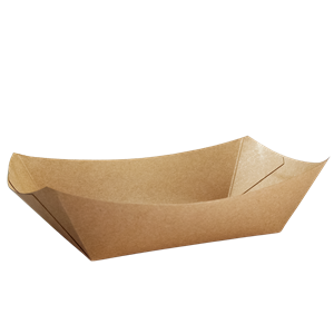 Papírová miska EKO na hranolky / fast food 120x80/175x50 mm kraft